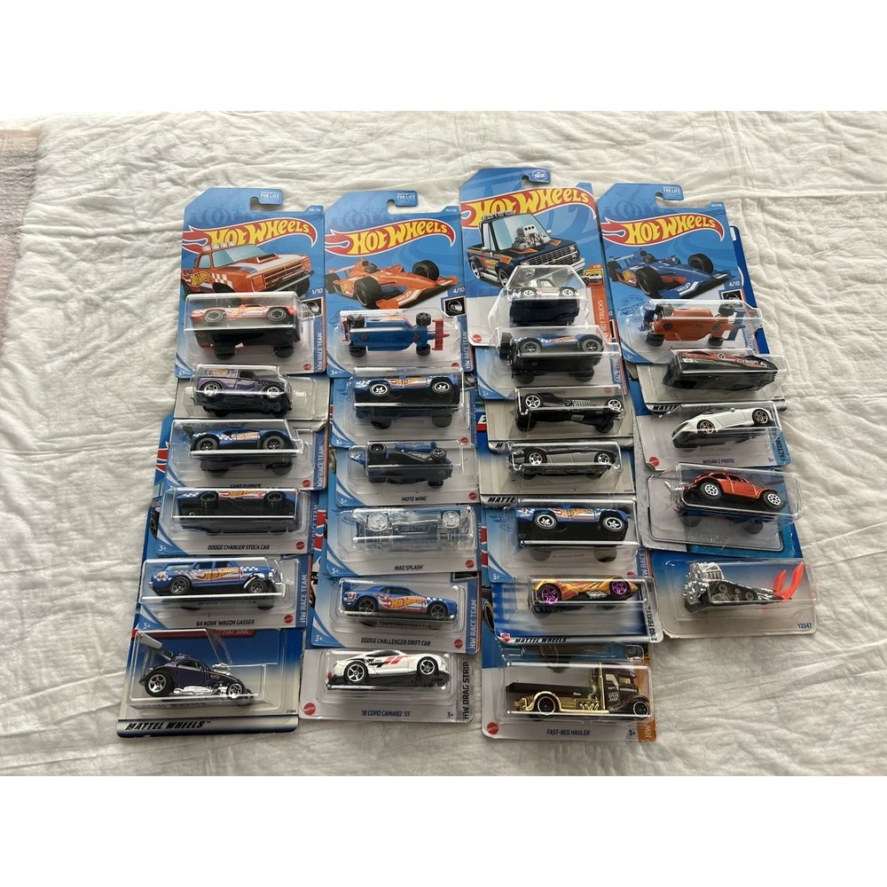 NIP Lot Of 24 Hot Wheels Mixed Cars Trucks